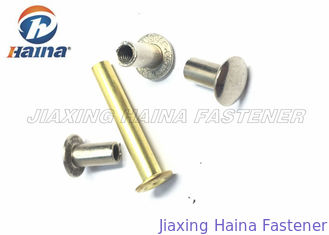 Clothing Hollow Brass Round Flat Head Rivet Blind Rivets Nuts  For Footwear