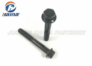 DIN6921 উচ্চ শক্তি গ্রেড 8.8 / 10.9 / 12.9 কালো ষড়ভুজ ফ্ল্যাঞ্জ বল্ট