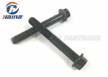 DIN6921 উচ্চ শক্তি গ্রেড 8.8 / 10.9 / 12.9 কালো ষড়ভুজ ফ্ল্যাঞ্জ বল্ট