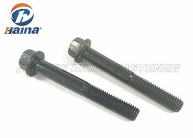 DIN6921 উচ্চ শক্তি গ্রেড 8.8 / 10.9 / 12.9 কালো ষড়ভুজ ফ্ল্যাঞ্জ বল্ট
