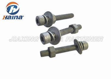 Hot Dip Galvanized Custom Fasteners Hex Head Cap Screw 10.9 Grade For Machinery