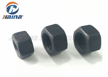 Black Surface Hex Head Nuts Alloy Steel Grade 2H For Large Heavy Engineering