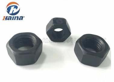 Black Surface Hex Head Nuts Alloy Steel Grade 2H For Large Heavy Engineering