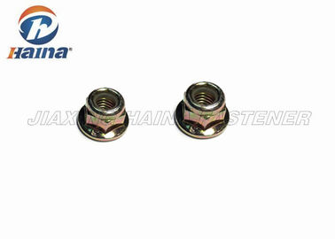 Nylon Insert Hex Flange Nut M10 Carbon Steel Color Zinc Plated
