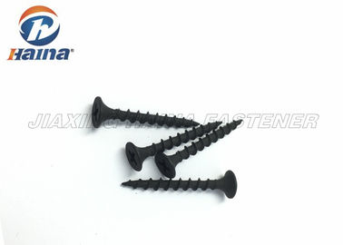Hardend ইস্পাত কালো ফসফেট ফিল বগুড়া হেড ড্রাইভাল স্ক্রু, C1022 স্বয়ং লঘুপাত ধাতু Screws