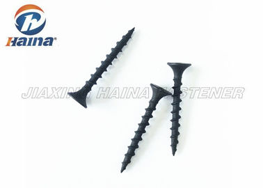 Black Phosphate Self Drilling Concrete Screws , Fine Thread Drywall Screw Bugle Head
