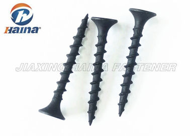 Black Phosphate Self Drilling Concrete Screws , Fine Thread Drywall Screw Bugle Head