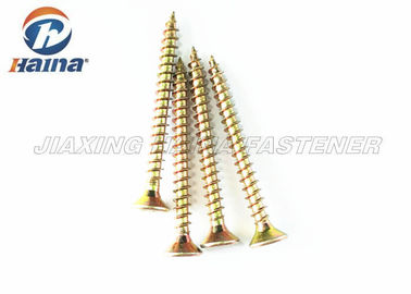 হলুদ ZInc ধাতুপট্টাবৃত Countersunk হেড drywall স্ব -লঘুপাত স্ক্রু