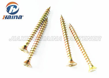হলুদ ZInc ধাতুপট্টাবৃত Countersunk হেড drywall স্ব -লঘুপাত স্ক্রু