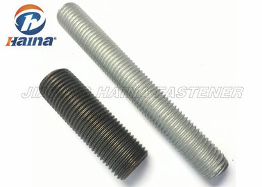 বিল্ডিং জন্য DIN975 কার্বন ইস্পাত উপাদান কালো আবরণ সম্পূর্ণ থ্রেডেড রড