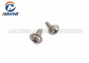 স্টেইনলেস স্টিল 304 316 মেশিন ক্রস Recessed প্যান হেড স্ক্রু কলার দিয়ে