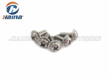 স্টেইনলেস স্টিল 304 316 মেশিন ক্রস Recessed প্যান হেড স্ক্রু কলার দিয়ে