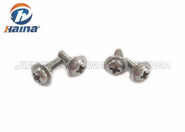 স্টেইনলেস স্টিল 304 316 মেশিন ক্রস Recessed প্যান হেড স্ক্রু কলার দিয়ে