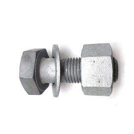 কারখানার দাম ASTM A490 Hot Dip Galvanized Hex Head Bolts and washers