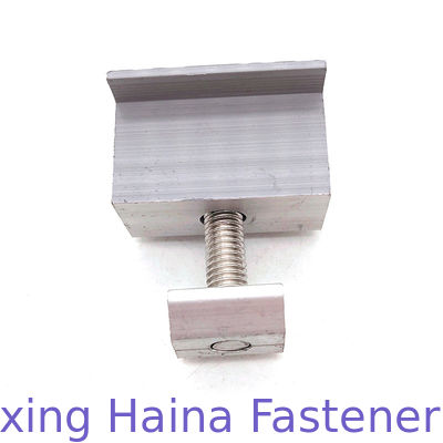 হেক্স সকেট হেড ক্যাপ স্ক্রু সহ মিড অ্যালুমিনিয়াম সোলার প্যানেল মাউন্ট ক্ল্যাম্প
