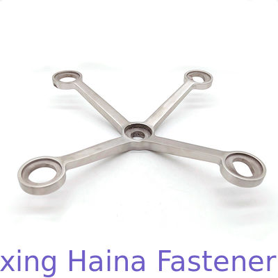 কারখানা উচ্চ মানের 304 316 স্টেইনলেস স্টীল স্পাইডার গ্লাস কার্টেন ওয়াল ফিটিং