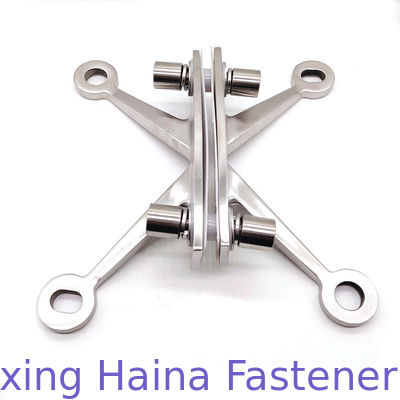 SS316 SS304 মিরর স্টেইনলেস স্টিল 316 ফোর আর্মস কার্টেন ওয়াল ফিটিং