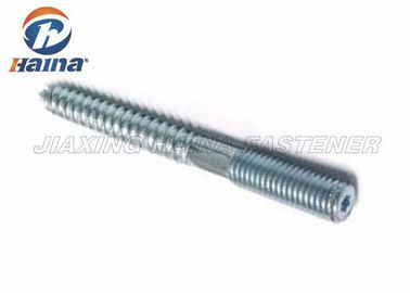 Carbon Steel Dowel Hanger Self Tapping Screws Zinc Plated Double End Threaded